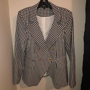 Blazer with gold buttons